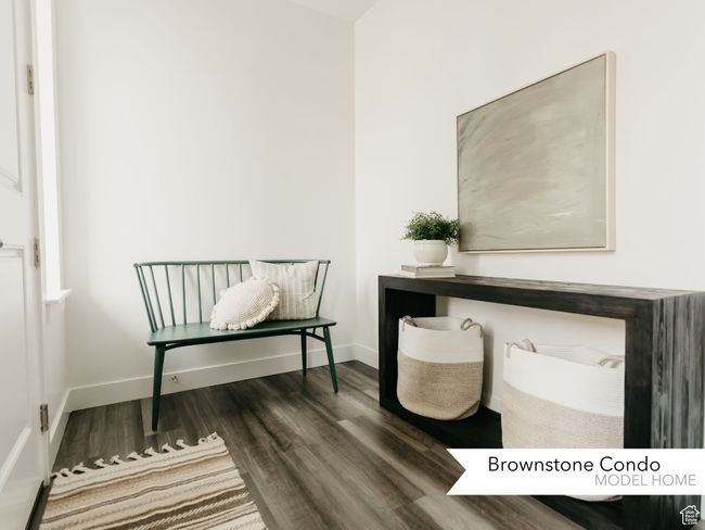 Office space with baseboards and wood finished floors | Image 6