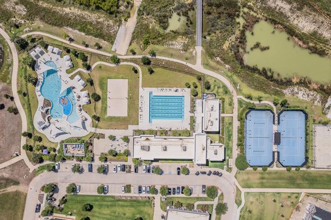 Aerial view of property's location featuring a pool area | Image 34