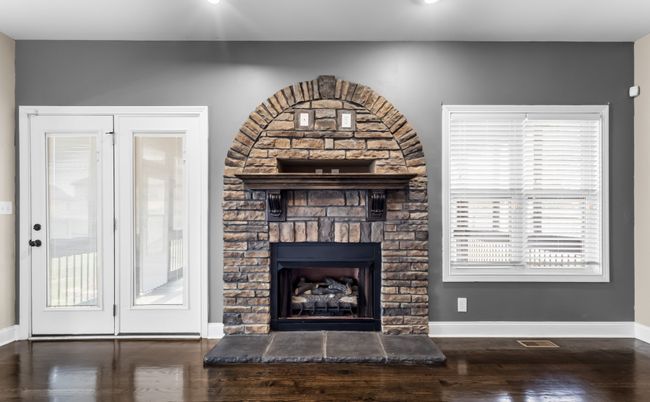Gorgeous Stone Detail, Wooden Mantle & Hearth! | Image 5