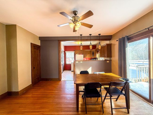 Dining area offers a small closet for easy clean-up | Image 12