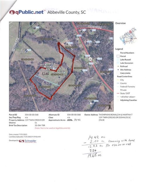 1 Twin Creeks Dr, Donalds, SC, 29638 | Card Image