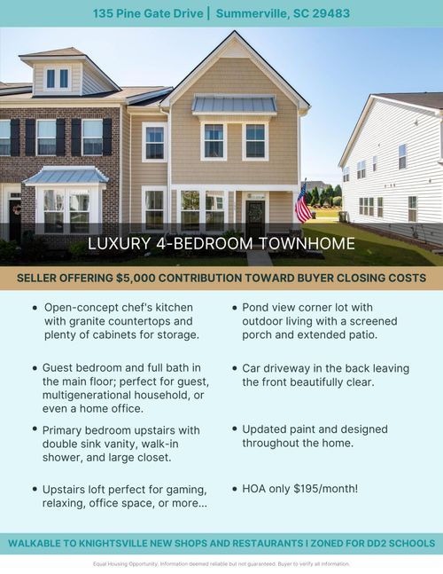 135 Pine Gate Dr, Summerville, SC, 29483-5586 | Card Image