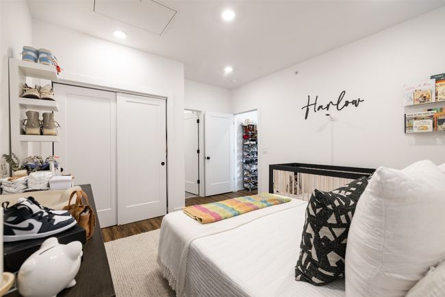 Bedroom with recessed lighting, a closet, and wood finished floors | Image 18