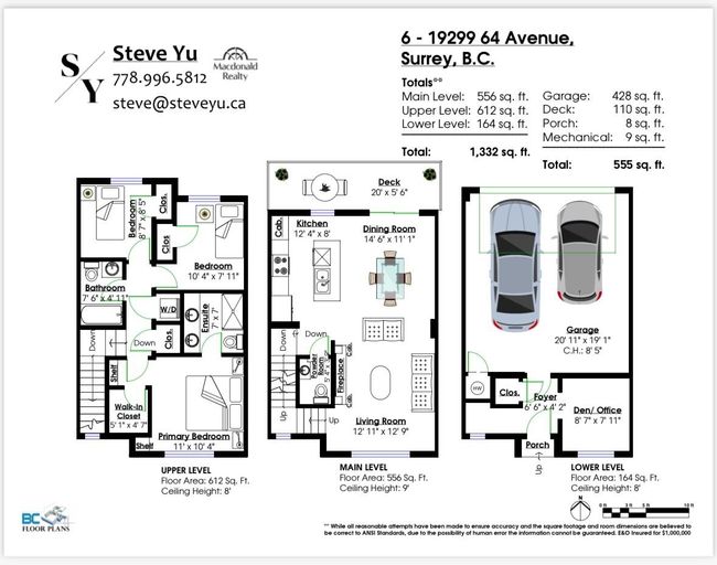 6 - 19299 64 Avenue, Townhouse with 3 bedrooms, 2 bathrooms and 2 parking in Surrey BC | Image 40