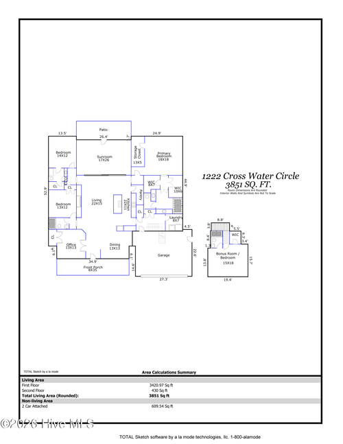 1222 Cross Water Cir, Leland, NC, 28451-1519 | Card Image