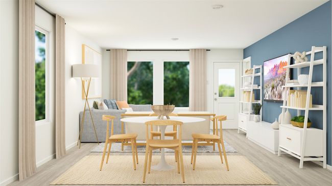 Dining space with light wood finished floors and baseboards | Image 21