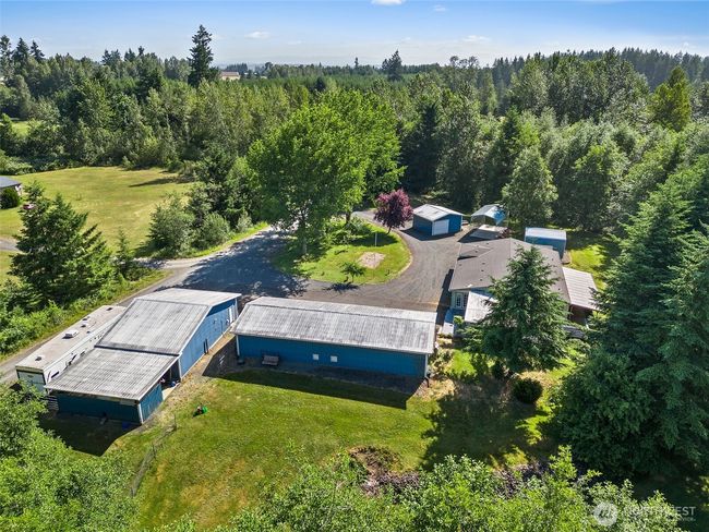 Aerial View of shops, yard, and home. | Image 29