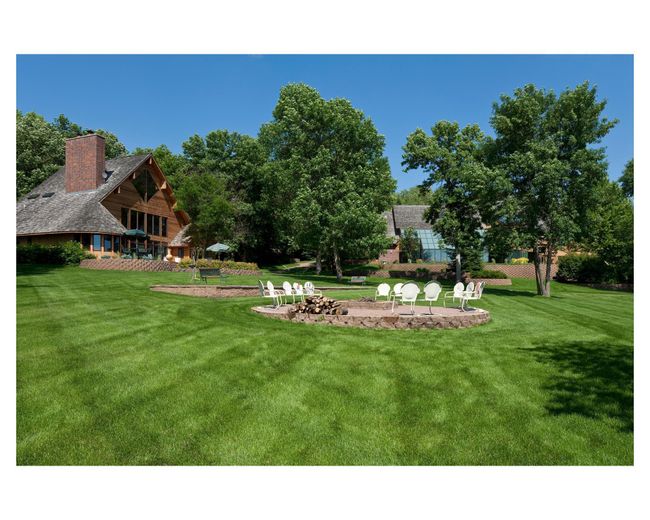 Views from the lake looking at the firepit with the St. Francis House on the left and the Mary Hill Lodge on the right | Image 92