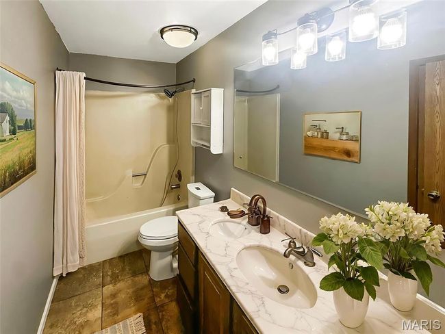 Full bath with shower / bath combo with shower curtain and vanity | Image 13