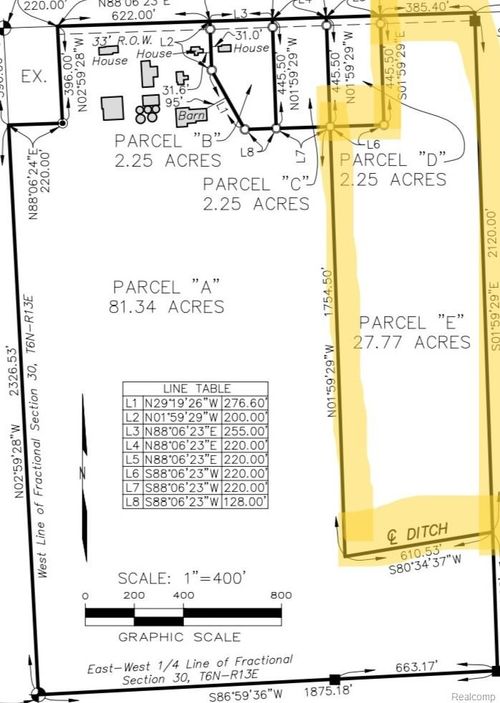 0 Parcel E Almont Rd, Berlin Township, MI, 48002 | Card Image