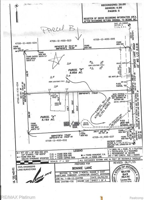 Parc B Tipsico Lake Road, Hartland Township, MI, 48353 | Card Image