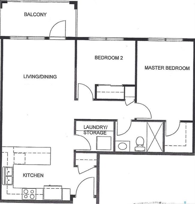 203 - 115 Willowgrove Cres, Condo with 2 bedrooms, 1 bathrooms and 1 parking in Saskatoon SK | Image 21