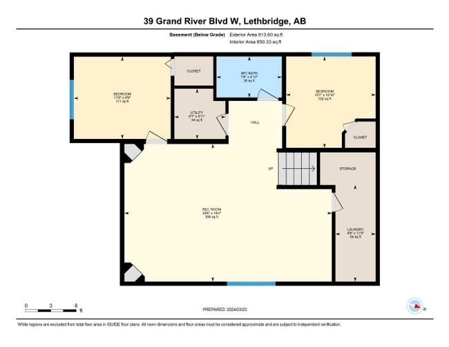 39 Grand River Boulevard W, Home with 4 bedrooms, 3 bathrooms and 4 parking in Lethbridge AB | Image 39