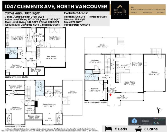1047 Clements Avenue, House other with 5 bedrooms, 3 bathrooms and null parking in North Vancouver BC | Image 28