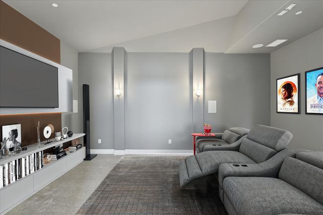 Virtually staged media room with surround sound | Image 25