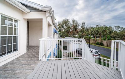 .. .. Kitchen Window on Left.. Nice 6 x 8 Patio Area - Outside Unit Entrance Door. | Image 3