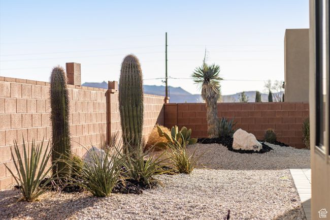 View of yard with a fenced backyard | Image 32