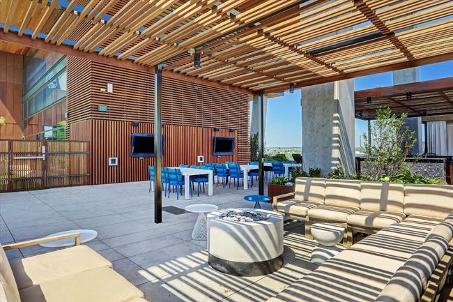 View of patio / terrace with fence, an outdoor hangout area, outdoor dining space, and a pergola | Image 17
