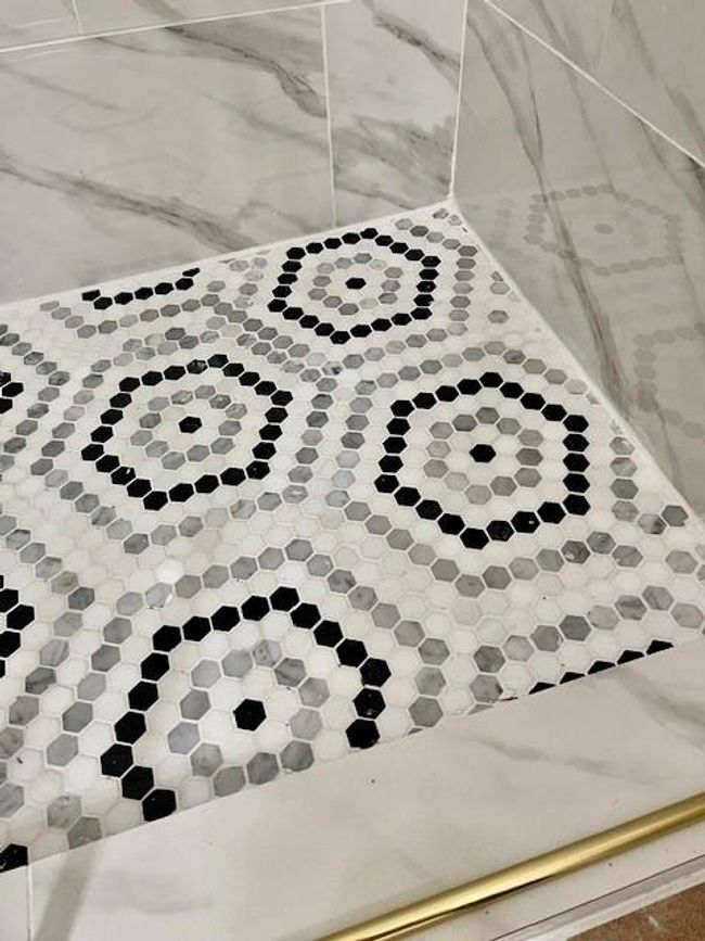 New floor tile in shower | Image 30