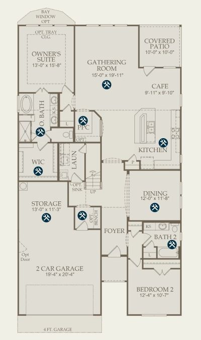 Pulte Homes, Mooreville floor plan | Image 2