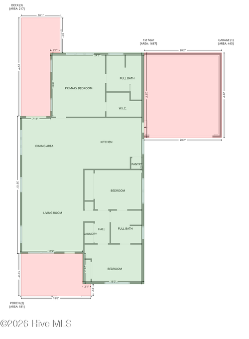 806 Wildflower Dr, Holly Ridge, NC, 28445-7804 | Card Image