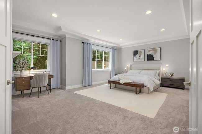 Spacious Primary Bedroom with fireplace. | Image 17