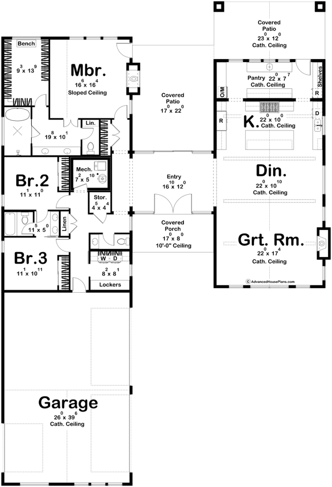 "The Ridgeview" copyright advancedhouseplans.com | Image 12