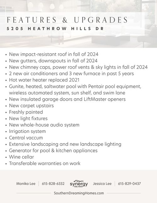 5205 Heathrow Hills Dr, Brentwood, TN, 37027-6546 | Card Image