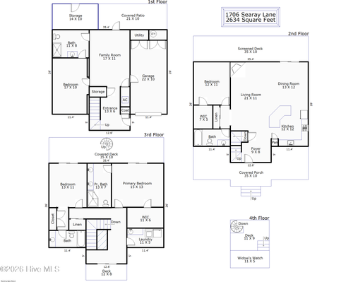 1706 Searay Ln, Carolina Beach, NC, 28428-5621 | Card Image