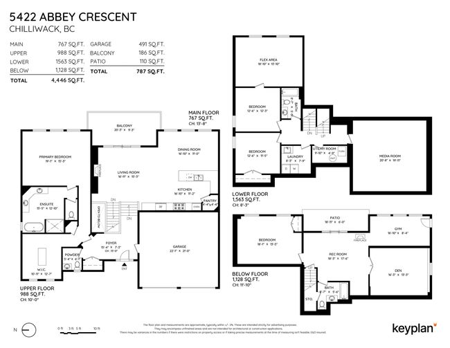 5422 Abbey Crescent, House other with 5 bedrooms, 3 bathrooms and 4 parking in Chilliwack BC | Image 34