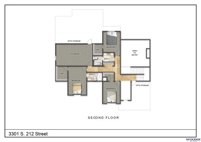 3301 S 212 Th St, House other with 4 bedrooms, 4 bathrooms and 3 parking in Elkhorn NE | Image 38