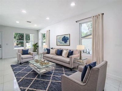 Virtually staged living room | Image 2