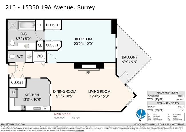 216 - 15350 19 A Avenue, Condo with 1 bedrooms, 1 bathrooms and 1 parking in Surrey BC | Image 35