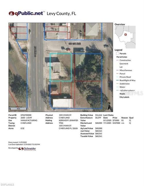 105 S Main St, CHIEFLAND, FL, 32626-0515 | Card Image