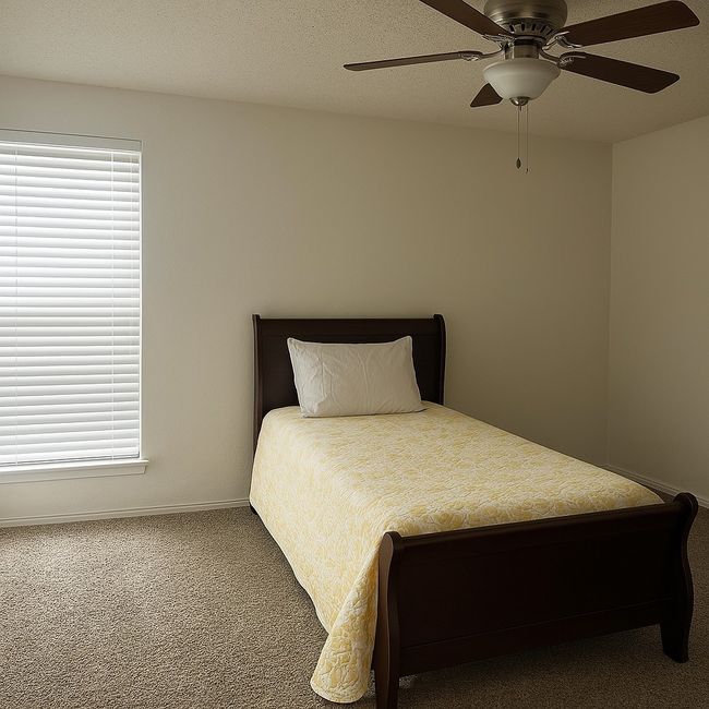 Bedroom featuring carpet flooring and ceiling fan | Image 7