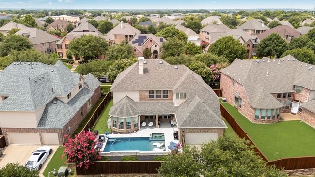 Aerial perspective of suburban area with a pool | Image 34