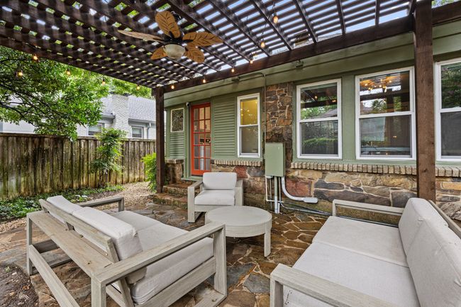 Outdoor stone patio + pergola, perfect for entertaining | Image 22