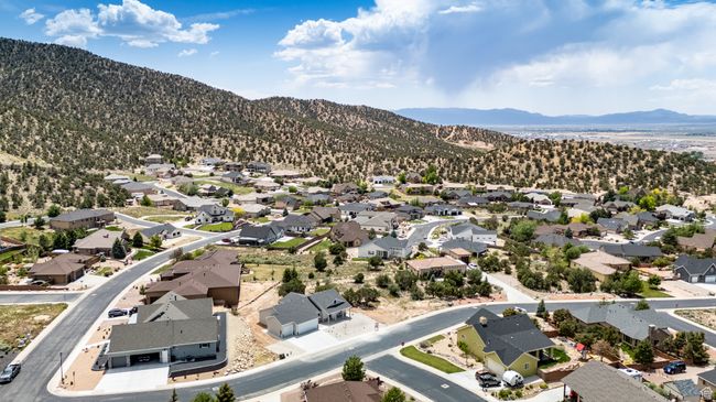 Aerial perspective of suburban area featuring mountains | Image 64