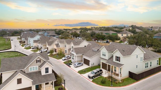 Aerial view at dusk of a residential view | Image 37