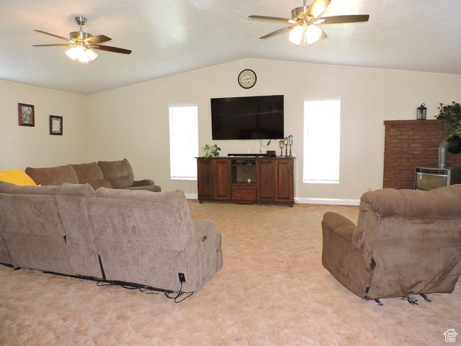 Great Room with Vaulted Ceilings & Frplc | Image 17