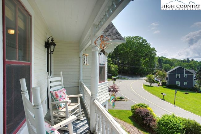 Second story balcony accessible through another stained glass door. | Image 21
