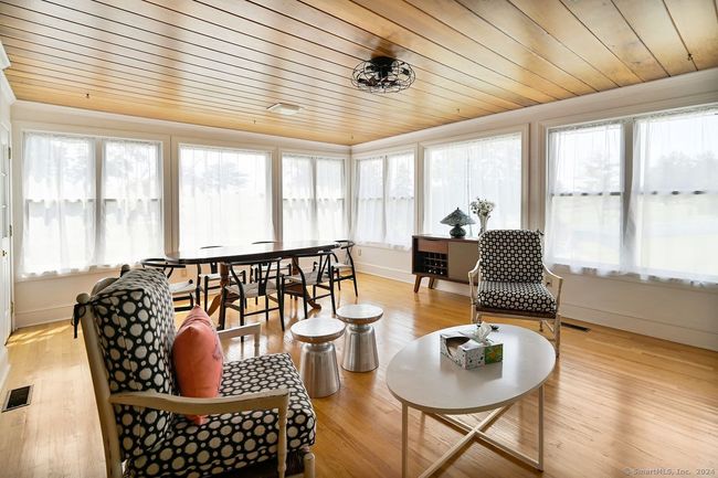 Family room with wood floors and ceiling | Image 12