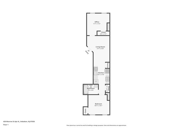 APT-4L - 420 Monroe St, House other with 2 bedrooms, 1 bathrooms and null parking in Hoboken NJ | Image 38