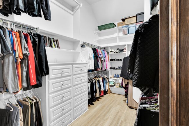 XL walk-in closet with seasonal storage area on top | Image 20