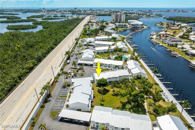 Bird's eye view featuring a water view | Image 43
