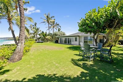 119 feet wide beachfront yard for ocean access or a fun putting game. North Shore Haleiwa Hawaii. | Image 1