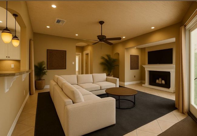 Virtually Staged Option for Living Room | Image 4