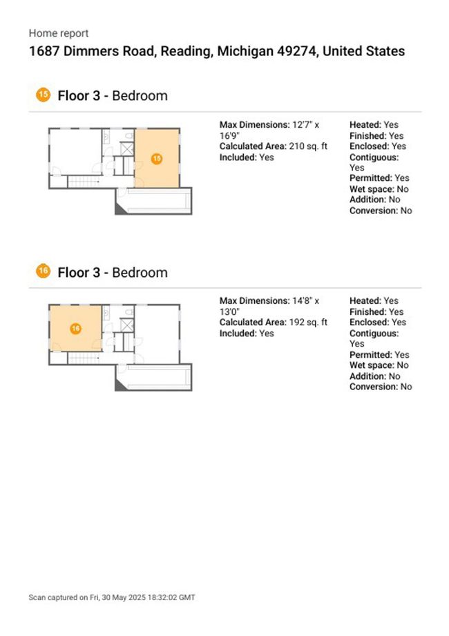 1687 Dimmers Rd, House other with 3 bedrooms, 3 bathrooms and null parking in Reading MI | Image 67