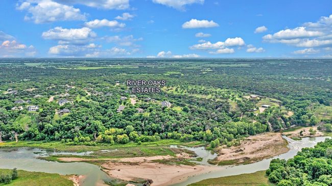 Drone / aerial view of Brazos River access area from River Oaks Estates | Image 38