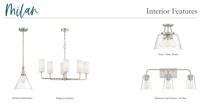 Milan Collection Light Fixtures | Image 4